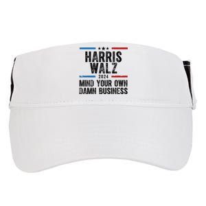 Harris Walz 2024 Mind Your Own Damn Business Adult Drive Performance Visor