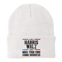 Harris Walz 2024 Mind Your Own Damn Business Knit Cap Winter Beanie