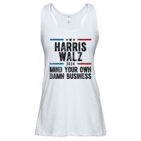 Harris Walz 2024 Mind Your Own Damn Business Ladies Essential Flowy Tank