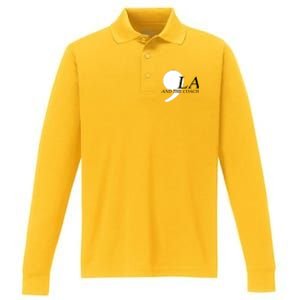 Harris Walz 2024 Comma La And The Coach Performance Long Sleeve Polo