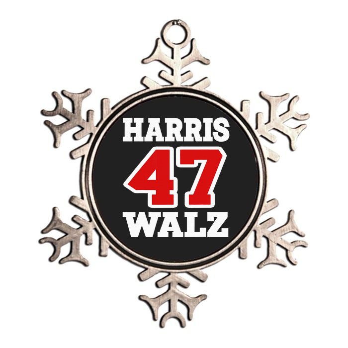 Harris Walz 2024 Election Kamala Harris Tim Walz 2024 Metallic Star Ornament