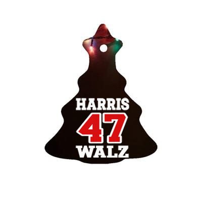 Harris Walz 2024 Election Kamala Harris Tim Walz 2024 Ceramic Tree Ornament