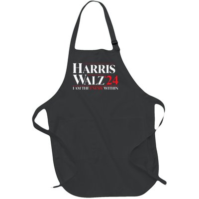 Harris Walz 24 I Am The Enemy Within Retro Usa Costume Full-Length Apron With Pockets