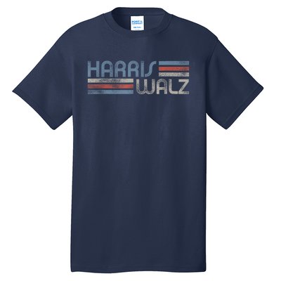 Harris Walz 2024 Retro Faded Stripes Harris Waltz 2024 Tall T-Shirt