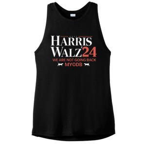 Harris Walz 2024 WeRe Not Going Back Myodb Ladies PosiCharge Tri-Blend Wicking Tank