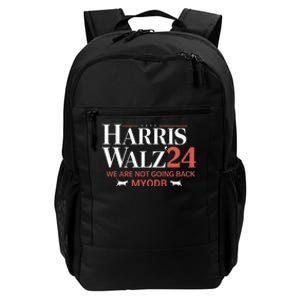 Harris Walz 2024 WeRe Not Going Back Myodb Daily Commute Backpack