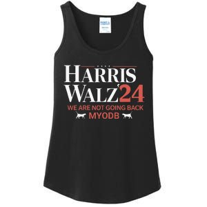 Harris Walz 2024 WeRe Not Going Back Myodb Ladies Essential Tank