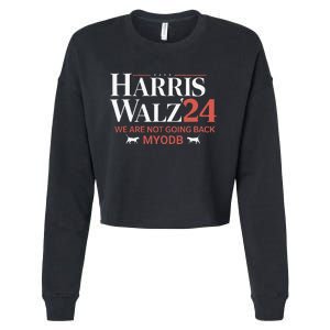 Harris Walz 2024 WeRe Not Going Back Myodb Cropped Pullover Crew