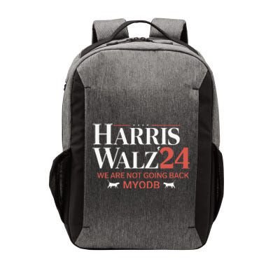 Harris Walz 2024 WeRe Not Going Back Myodb Vector Backpack