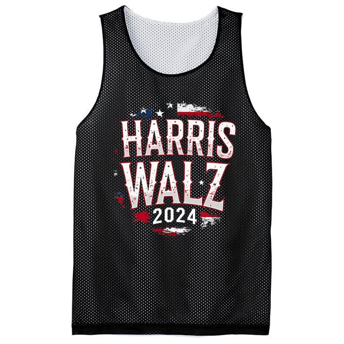 Harris Walz 2024 Election Kamala Harris Tim Walz President Mesh Reversible Basketball Jersey Tank