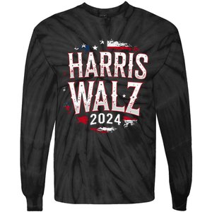 Harris Walz 2024 Election Kamala Harris Tim Walz President Tie-Dye Long Sleeve Shirt