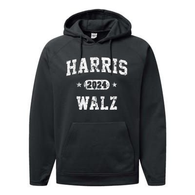 Harris Waltz 2024 Walz Vintage Team Performance Fleece Hoodie