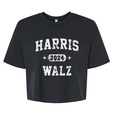 Harris Waltz 2024 Walz Vintage Team Bella+Canvas Jersey Crop Tee