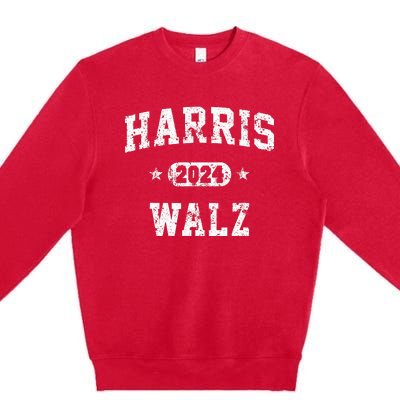 Harris Waltz 2024 Walz Vintage Team Premium Crewneck Sweatshirt