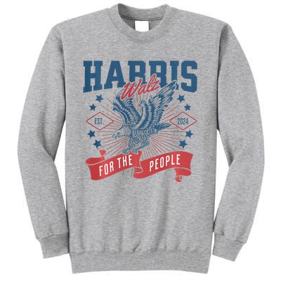 Harris Walz 2024 Election President Kamala Harris Tim Waltz Tall Sweatshirt