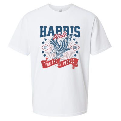 Harris Walz 2024 Election President Kamala Harris Tim Waltz Sueded Cloud Jersey T-Shirt