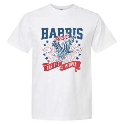 Harris Walz 2024 Election President Kamala Harris Tim Waltz Garment-Dyed Heavyweight T-Shirt