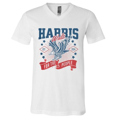 Harris Walz 2024 Election President Kamala Harris Tim Waltz V-Neck T-Shirt