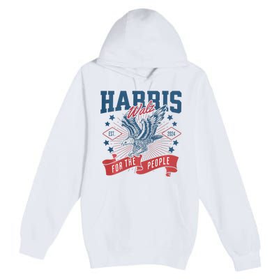 Harris Walz 2024 Election President Kamala Harris Tim Waltz Premium Pullover Hoodie