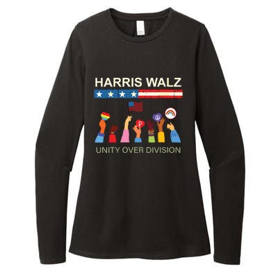 Harris Waltz 2024 Unity Over Division Womens CVC Long Sleeve Shirt