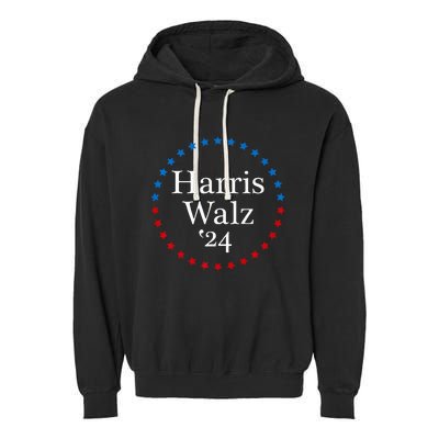 Harris Walz 2024 For President Patriotic Kamala Waltz 2024 Garment-Dyed Fleece Hoodie