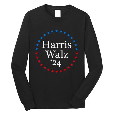 Harris Walz 2024 For President Patriotic Kamala Waltz 2024 Long Sleeve Shirt