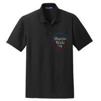 Harris Walz 2024 For President Patriotic Kamala Waltz 2024 Dry Zone Grid Polo