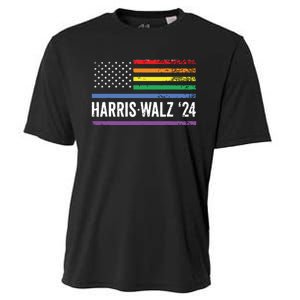 Harris Walz 2024 Election Kamala Tim Waltz American Lgbt Cooling Performance Crew T-Shirt