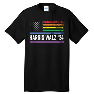 Harris Walz 2024 Election Kamala Tim Waltz American Lgbt Tall T-Shirt