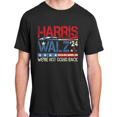 Harris Walz 2024 Kamala Harris 2024 Tim Walz 2024 Usa Flag Adult ChromaSoft Performance T-Shirt