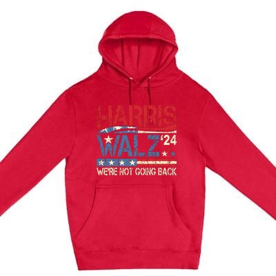 Harris Walz 2024 Kamala Harris 2024 Tim Walz 2024 Usa Flag Premium Pullover Hoodie