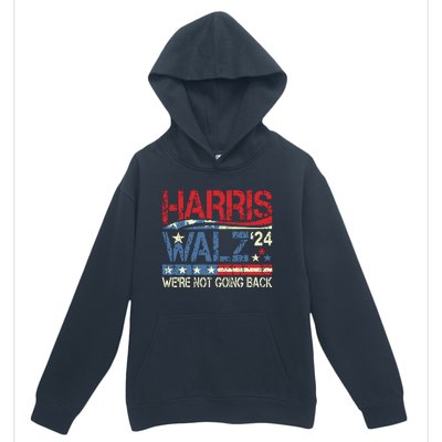 Harris Walz 2024 Kamala Harris 2024 Tim Walz 2024 Usa Flag Urban Pullover Hoodie