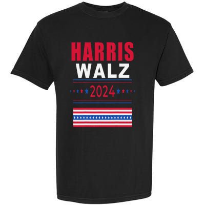 Harris Walz 2024 Kamala And Tim President Campaign Garment-Dyed Heavyweight T-Shirt