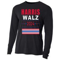 Harris Walz 2024 Kamala And Tim President Campaign Cooling Performance Long Sleeve Crew