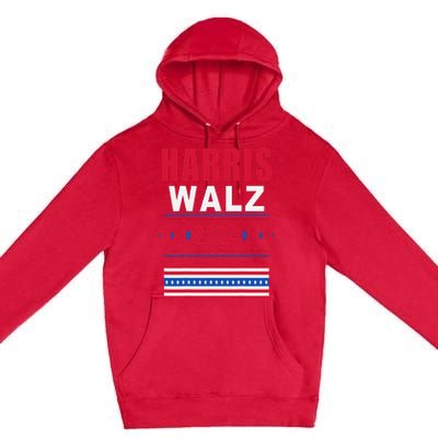 Harris Walz 2024 Kamala And Tim President Campaign Premium Pullover Hoodie