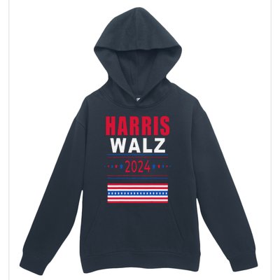 Harris Walz 2024 Kamala And Tim President Campaign Urban Pullover Hoodie