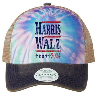 Harris Waltz 2024 Election Kamala Harris Tim Waltz 2024 Legacy Tie Dye Trucker Hat