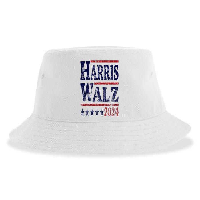 Harris Waltz 2024 Election Kamala Harris Tim Waltz 2024 Sustainable Bucket Hat