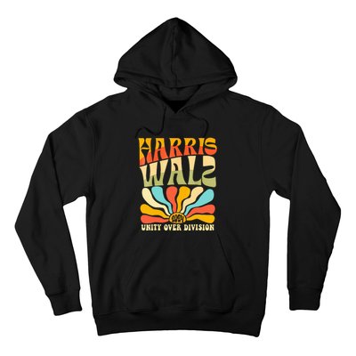 Harris Waltz 2024 Unity Over Division Boho Aesthetic Hoodie