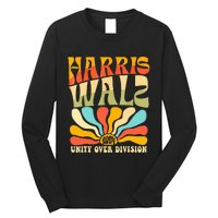 Harris Waltz 2024 Unity Over Division Boho Aesthetic Long Sleeve Shirt