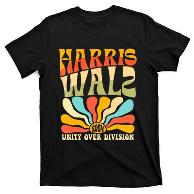 Harris Waltz 2024 Unity Over Division Boho Aesthetic T-Shirt