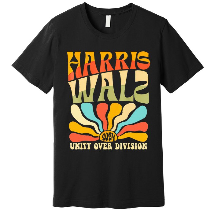 Harris Waltz 2024 Unity Over Division Boho Aesthetic Premium T-Shirt