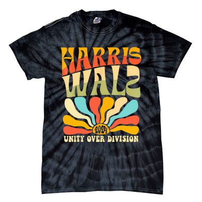 Harris Waltz 2024 Unity Over Division Boho Aesthetic Tie-Dye T-Shirt