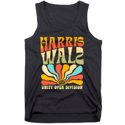 Harris Waltz 2024 Unity Over Division Boho Aesthetic Tank Top