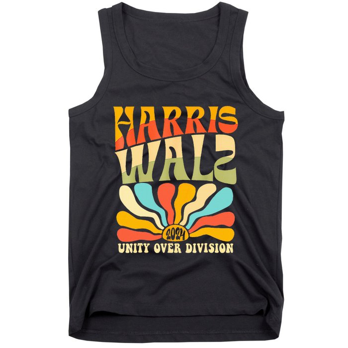 Harris Waltz 2024 Unity Over Division Boho Aesthetic Tank Top