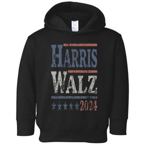 Harris Walz 2024 Election Kamala Harris Tim Waltz 2024 Toddler Hoodie