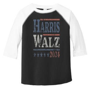 Harris Walz 2024 Election Kamala Harris Tim Waltz 2024 Toddler Fine Jersey T-Shirt