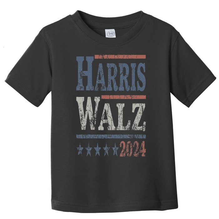 Harris Walz 2024 Election Kamala Harris Tim Waltz 2024 Toddler T-Shirt