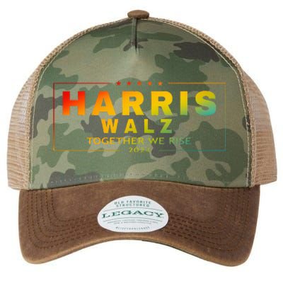 Harris Walz 2024 Together We Rise Lgbt Legacy Tie Dye Trucker Hat