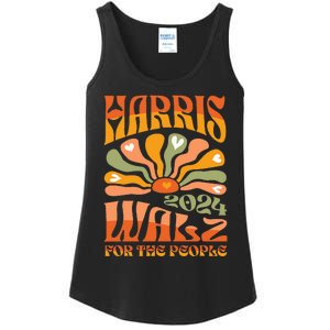 Harris Walz 2024 Election President Kamala Harris Tim Waltz Ladies Essential Tank